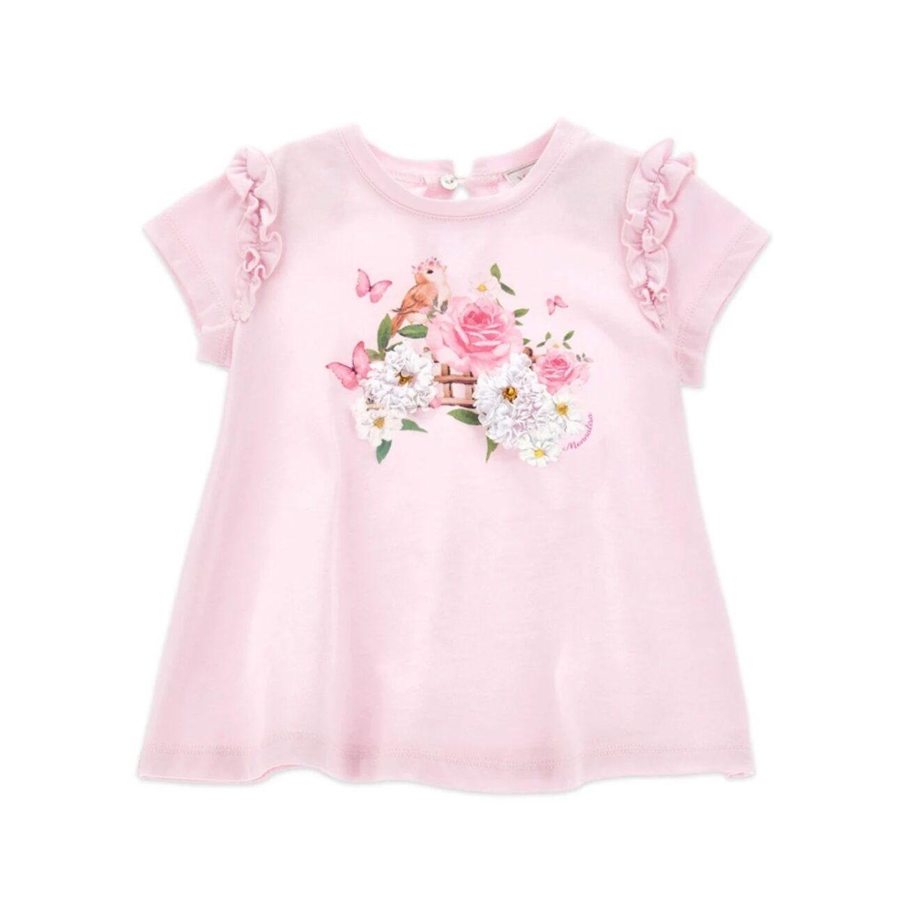 MONNALISA - T-Shirt mit Blumen-Print