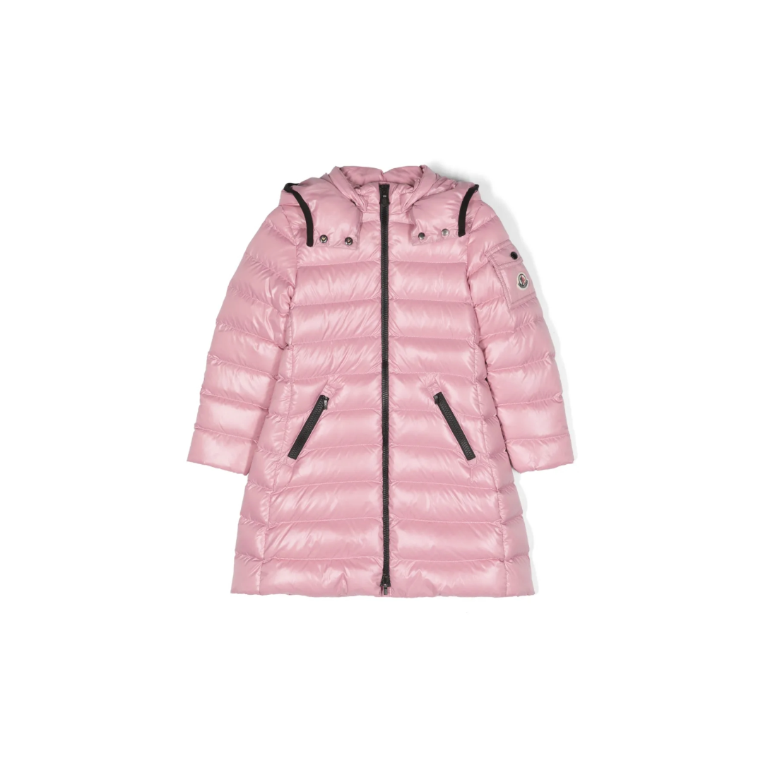 MONCLER - Gefütterter Moka Mantel