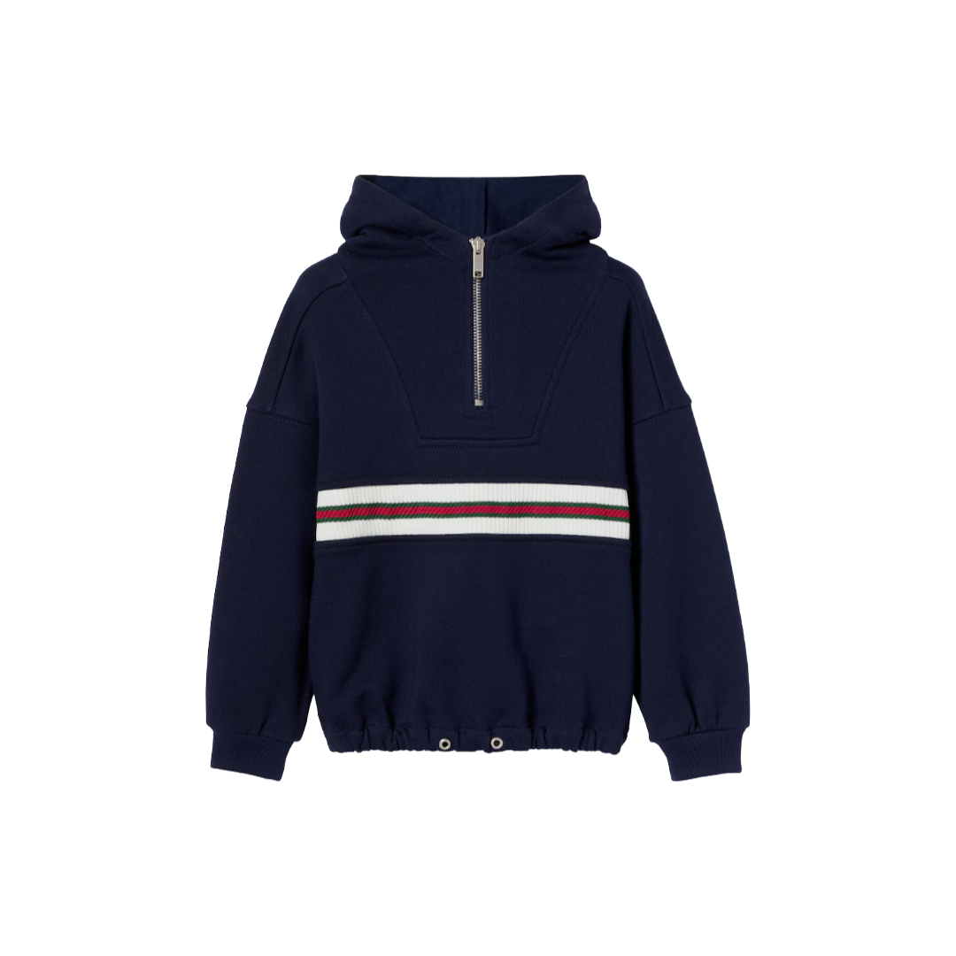 GUCCI - Kinderjacke aus Baumwolle mit Reißverschluss