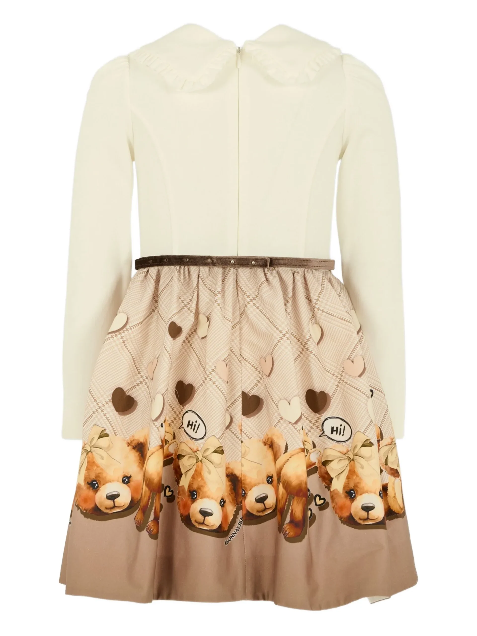 Monnalisa Kleid mit Teddybär-Print – Bild 2
