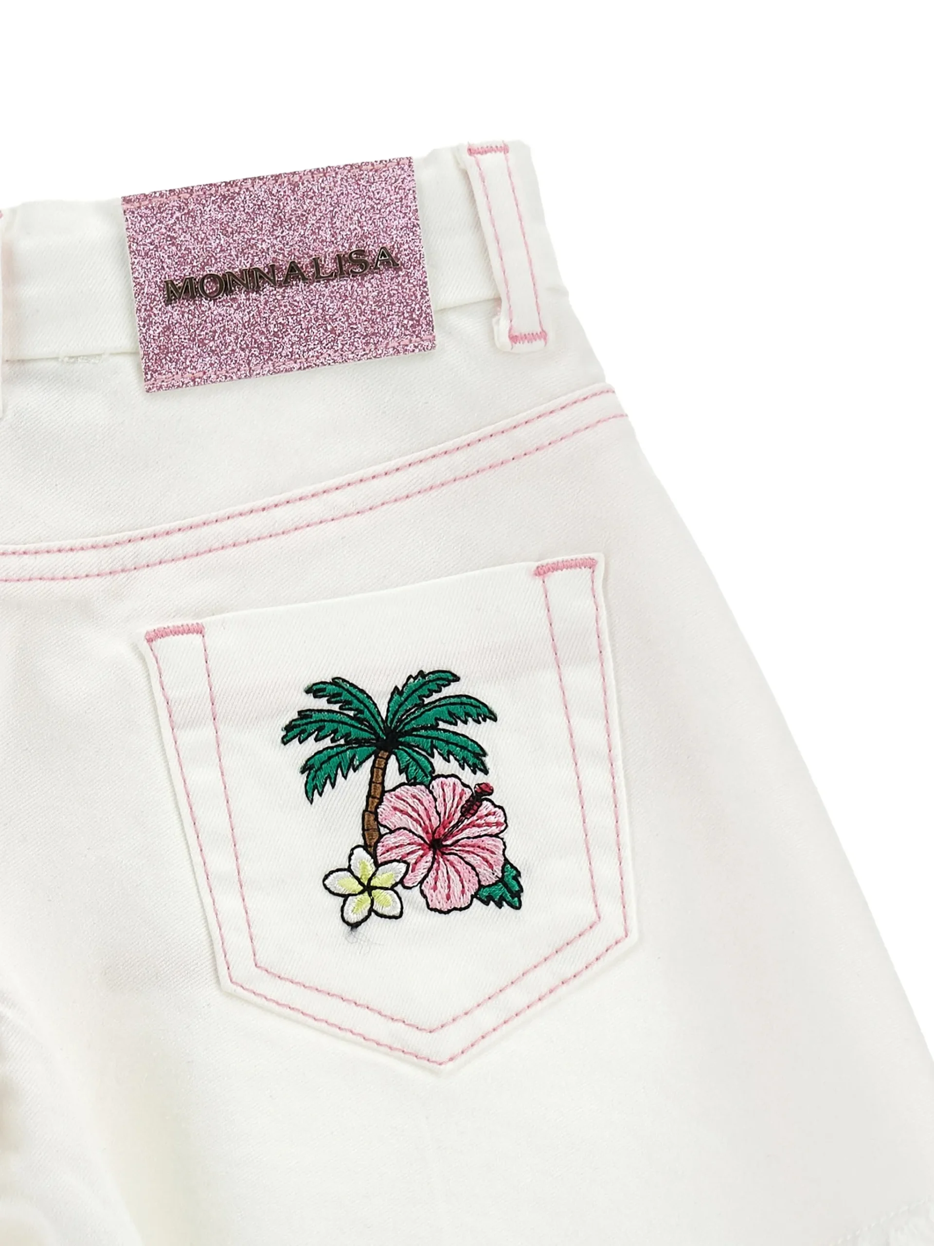 Monnalisa Shorts mit Stickerei – Bild 3